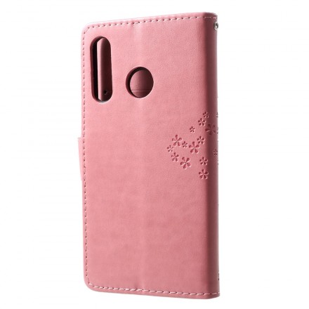 Kotelo Huawei P30 Lite Puu ja pöllöt hihnalla