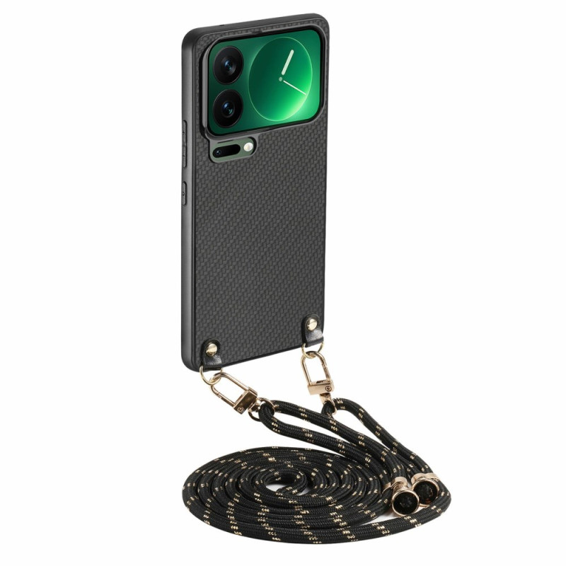 Xiaomi 17 Pro Max Hiilikuitu tekstuuri kantonauha suojakuori