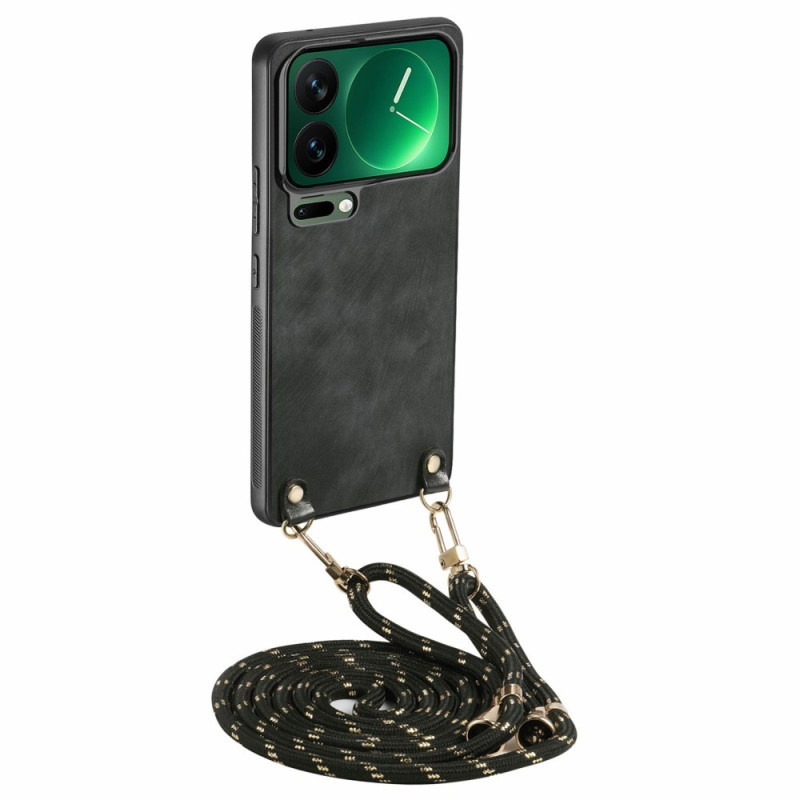 Xiaomi 17 Pro Max Nahkavaikutteinen kantonauha suojakuori