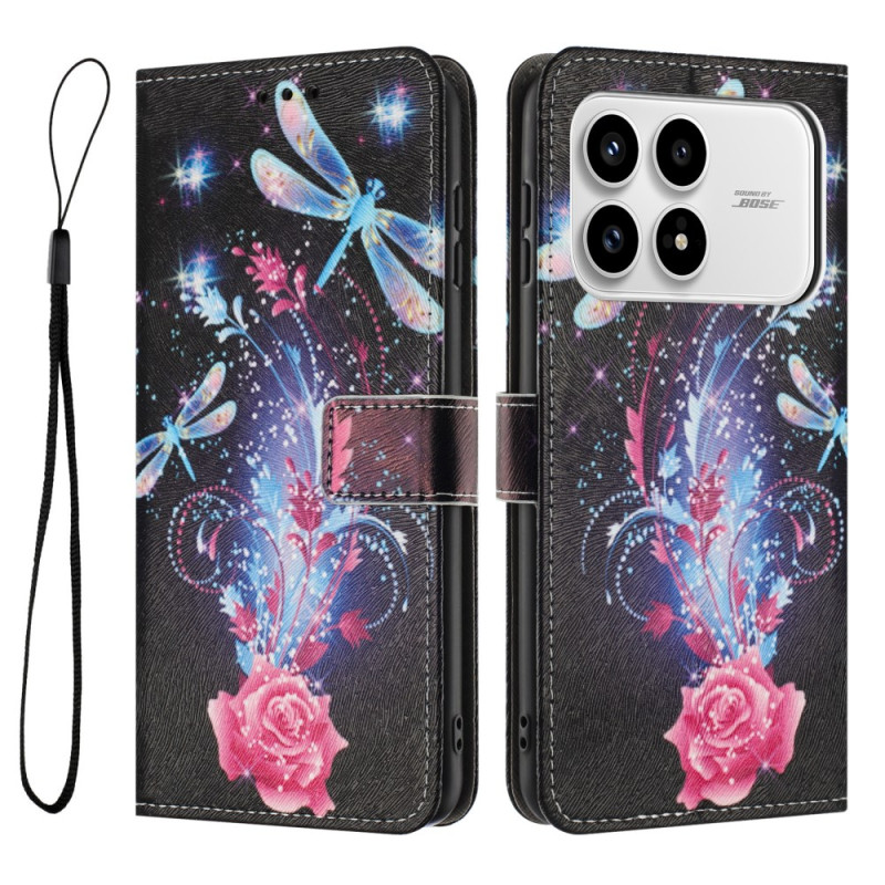 Housse Poco F8 Pro Libellules Lumineuses