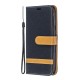 Samsung Galaxy A20e Kangas ja nahka Effect Case hihnalla