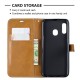 Samsung Galaxy A20e Kangas ja nahka Effect Case hihnalla