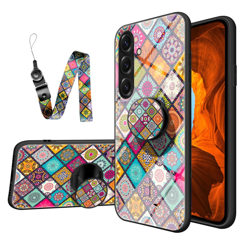 Samsung Galaxy S26 Plus Suojakuori Patchwork rengas ja kantolenkki