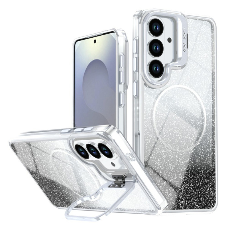 Samsung Galaxy S26 Plus magneettinen suojakuori Gradient Paljetti ja jalusta