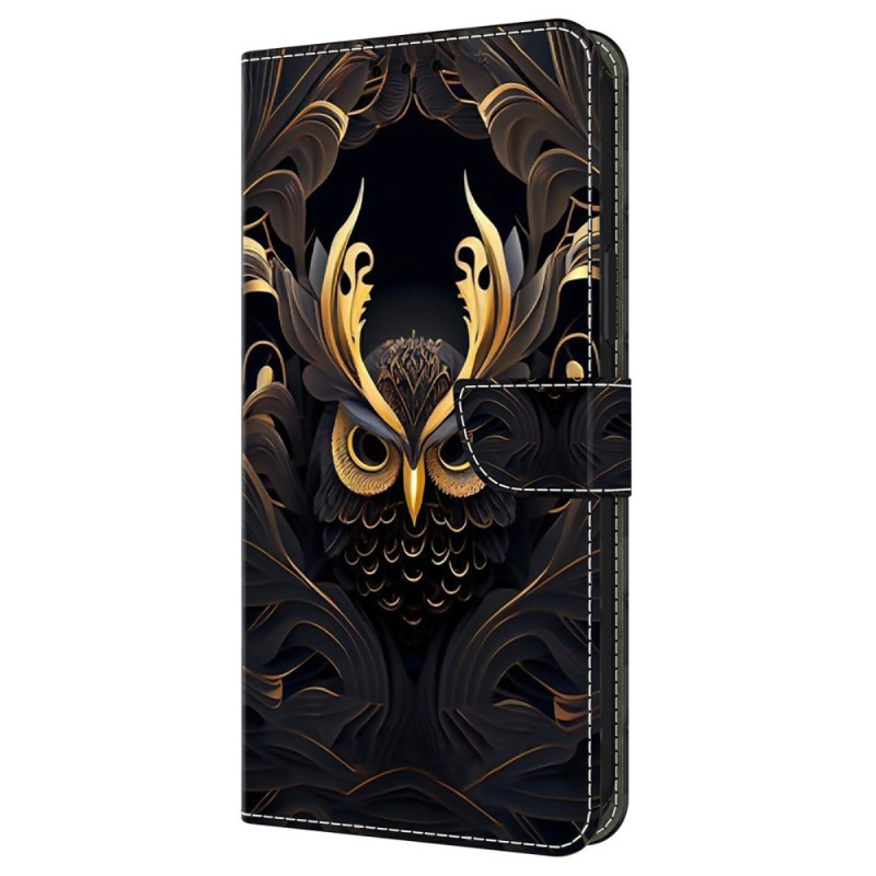 Housse Samsung Galaxy A57 5G Hibou Doré
