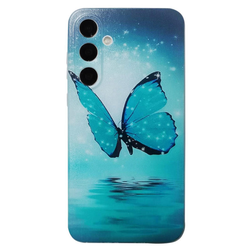 Coque Samsung Galaxy A57 5G Papillon Bleu