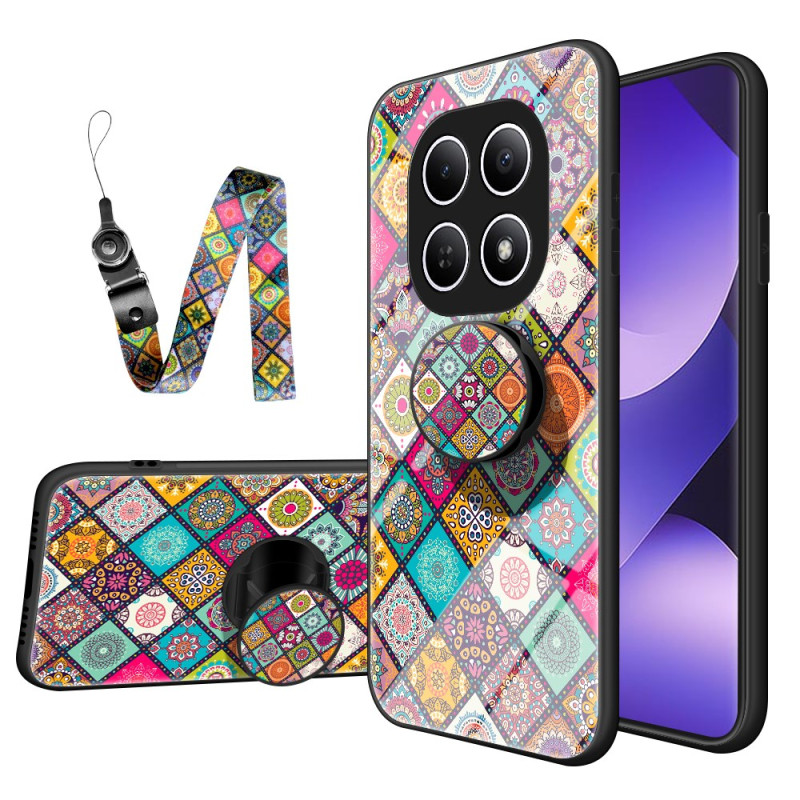 Coque Xiaomi Redmi Note 15 5G / Poco M8 5G Support et Lanière Patchwork