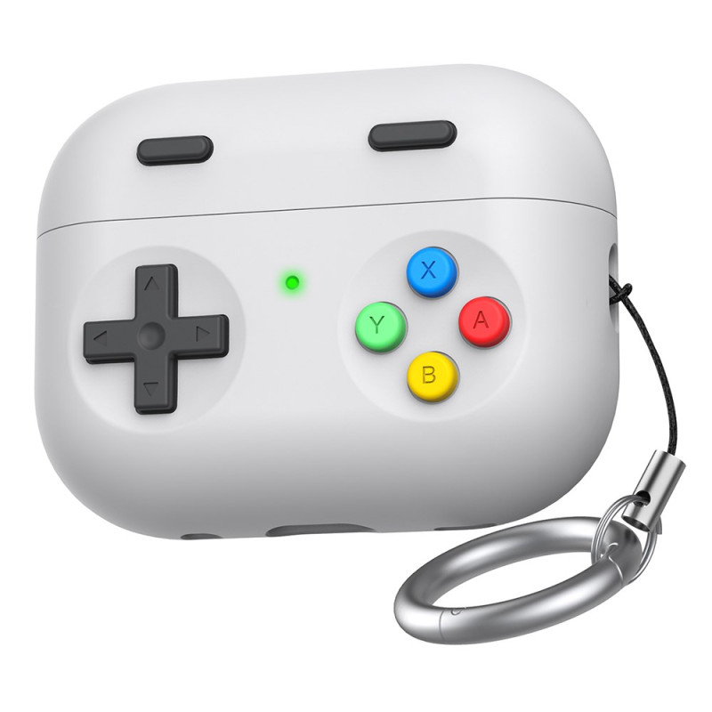 AirPods Pro 3 Design Joystick-suojakuori, jossa on karabiini