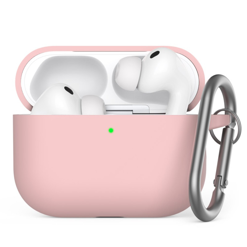 AirPods Pro 3 erillisen muotoilun suojakuori, jossa on karabiini