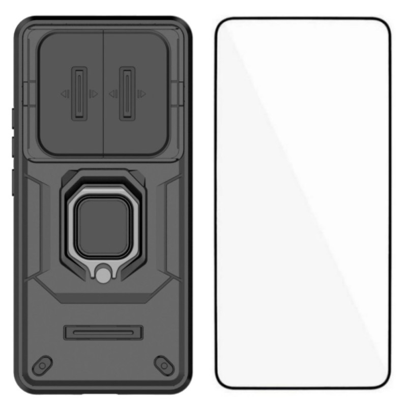 Xiaomi Redmi Note 15 4G Suojakuori Integroitu jalusta ja näytönsuojus