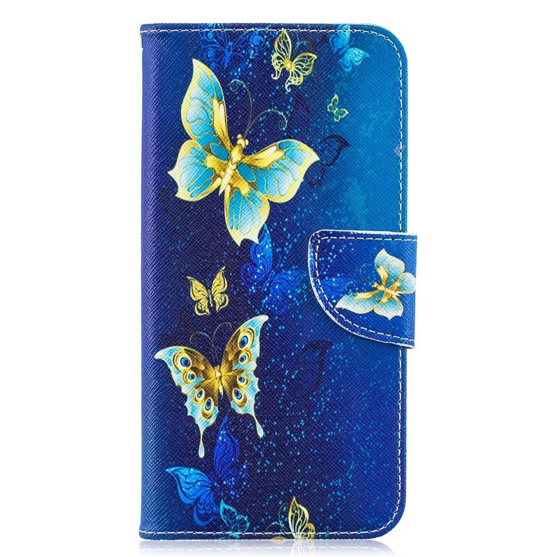 Samsung Galaxy A10 Gold Butterfly Case