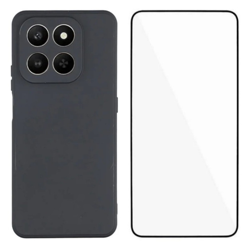 Honor 400 Smart 5G / 4G / X7d 4G Klassinen Suojakuori näytönsuojuksella