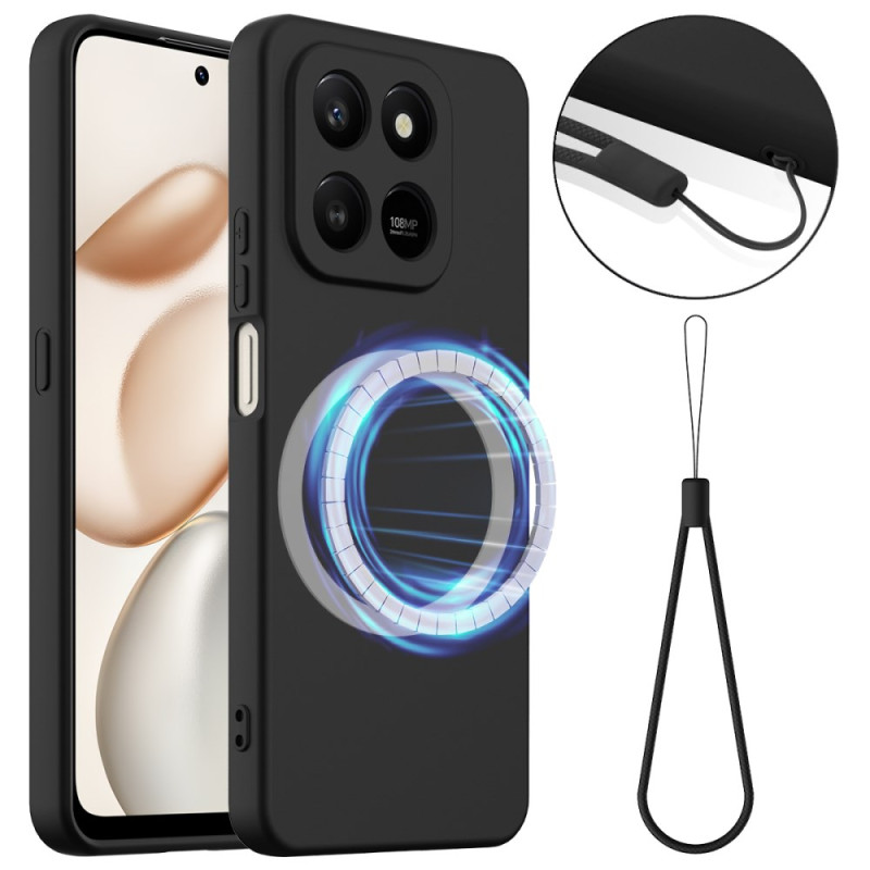 Honor 400 Smart 5G / 4G / X7d 5G / 4G magneettinen suojakuori nestemäinen silikoni