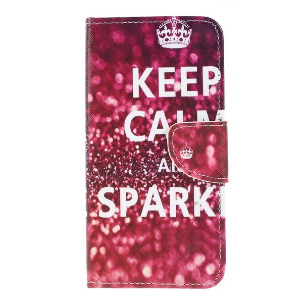 Samsung Galaxy A10 Kotelo Keep Calm ja Sparkle