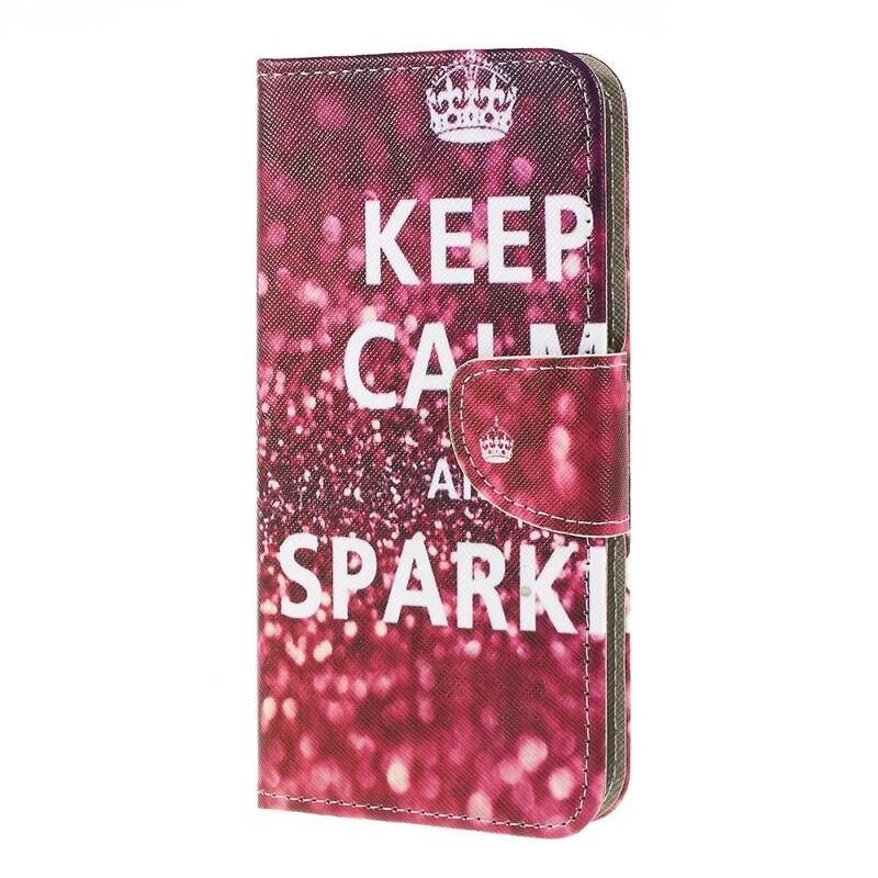 Samsung Galaxy A10 Kotelo Keep Calm ja Sparkle