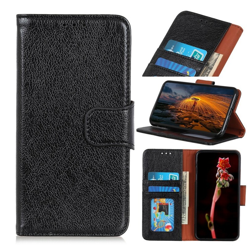 Samsung Galaxy A10 suojakuori kiiltävä nahka Effect Chic Samsung Galaxy A10 suojakuori kiiltävä nahka Effect Chic