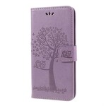 Samsung Galaxy A10 Puu ja pöllö hihna tapauksessa Samsung Galaxy A10 Puu ja pöllö hihna tapauksessa