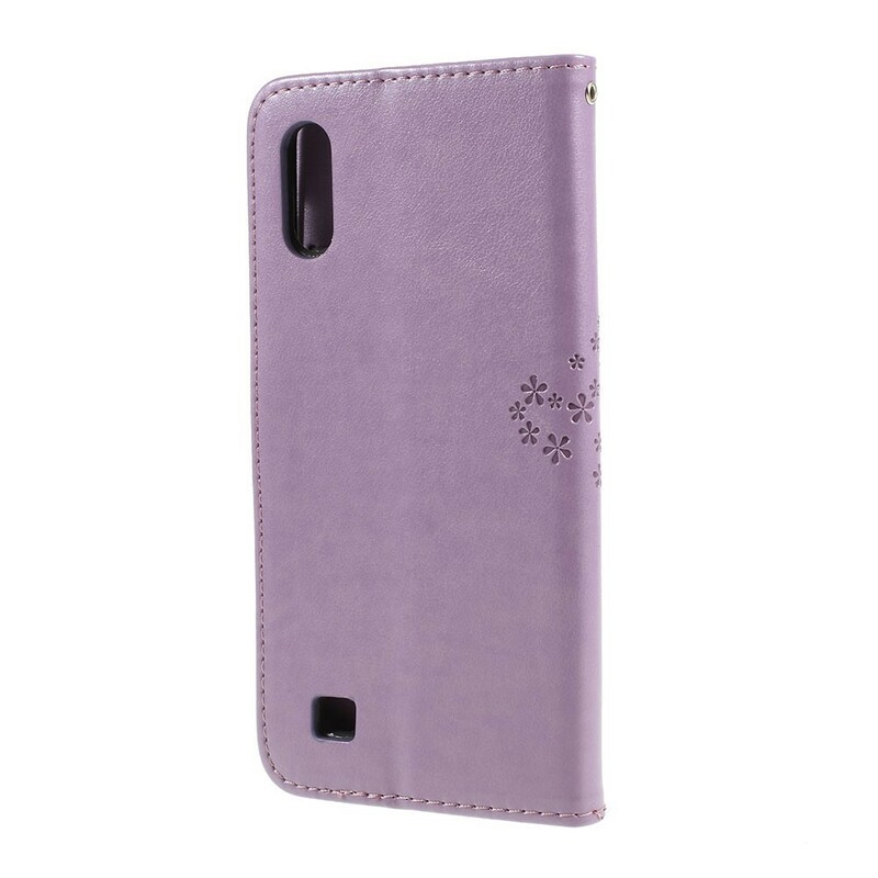 Samsung Galaxy A10 Puu ja pöllö hihna tapauksessa Samsung Galaxy A10 Puu ja pöllö hihna tapauksessa