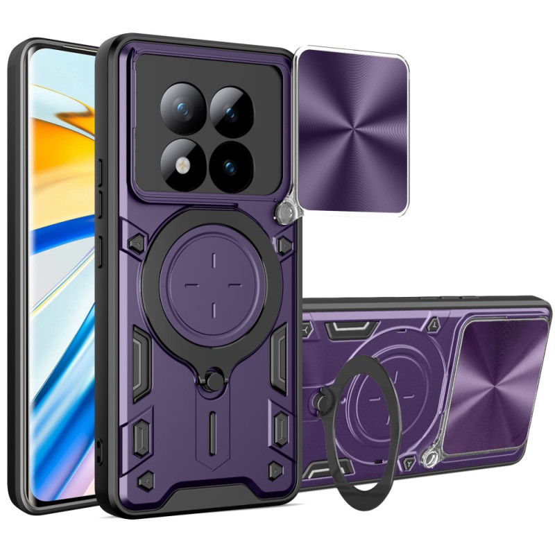 Coque Xiaomi Redmi Note 15 Pro Plus 5G / Poco M8 Pro 5G Support Rotatif et Protection Objectif Coulissante