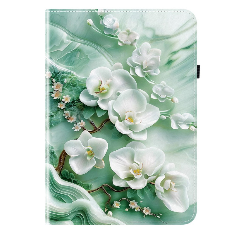 Lenovo Tab M11 / K11 (11") suojakuori - TB330 Jade Flowers - Jade-kukat