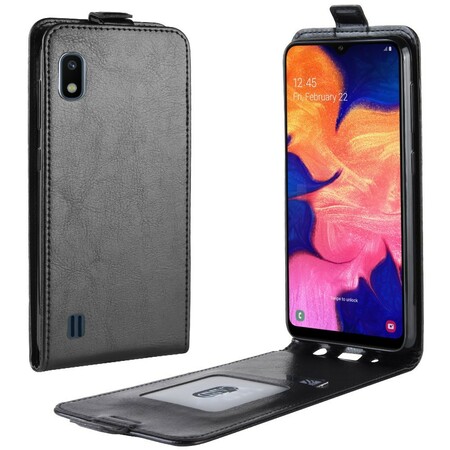 Samsung Galaxy A10 kokoontaitettava nahkatehostekotelo