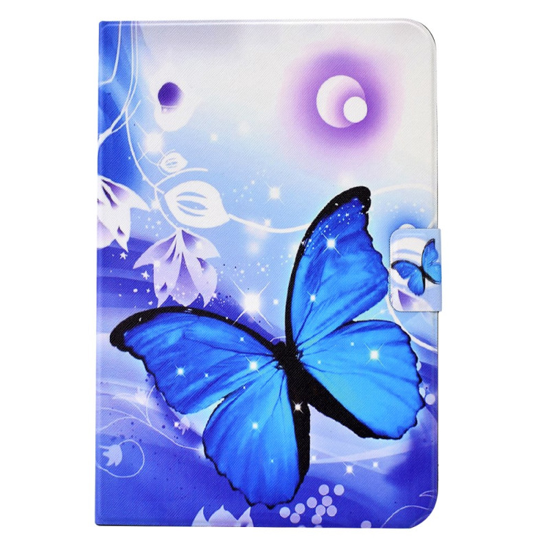 Kansi Lenovo Tab M11 / K11 (11") - TB330 / TB331 Sininen perhonen lennossa (Blue Perhonen in Flight)