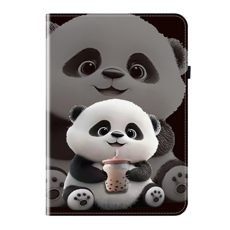 Lenovo Tab M11 / K11 (11") suojakuori - TB330 / TB331 Panda Milk Tea - Maitotee