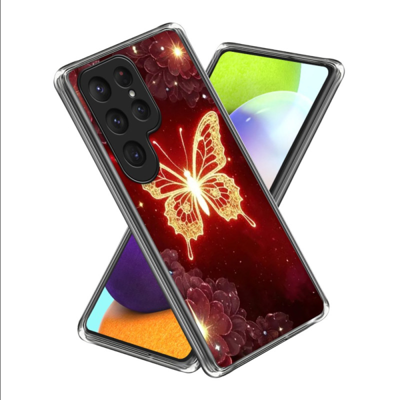 Coque Samsung Galaxy S26 Ultra Papillon Doré