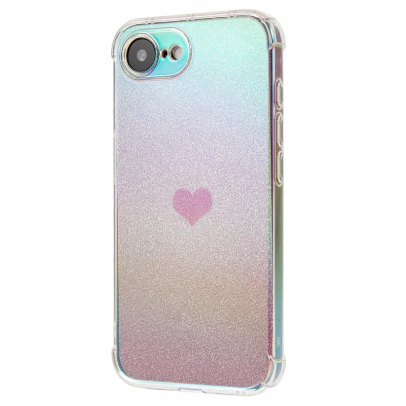 Suojakuori iPhone 17E / 16E Paljetti Heart kuvio