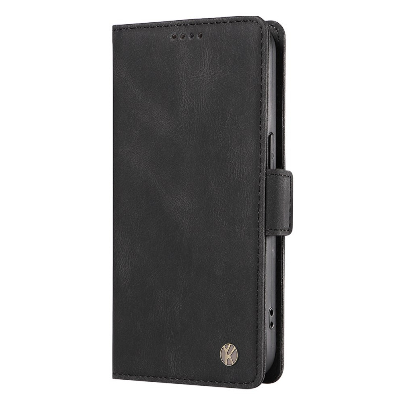 Kansi Suojakuori iPhone 17E / 16E Mokkanahka vaikutus YIKATU