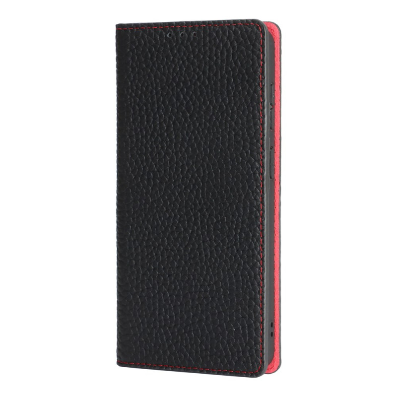 Housse Samsung Galaxy S26 Ultra Cuir Véritable Texture Litchi