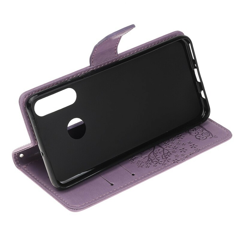 Kotelo Huawei P Smart Z Puu ja pöllöt hihnalla