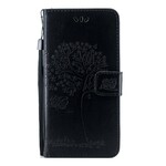 Kotelo Huawei P Smart Z Puu ja pöllöt hihnalla