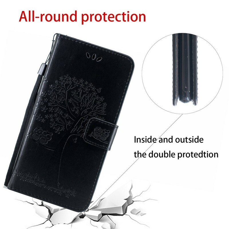 Kotelo Huawei P Smart Z Puu ja pöllöt hihnalla