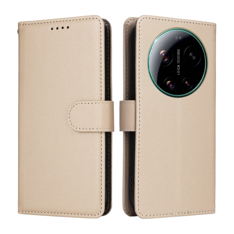 Xiaomi 17 Ultra Plain Nahkakuori (RFID-suojaus)