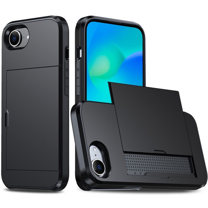 iPhone 17E / 16E Suojakuori AMORUS liukuva korttikuori