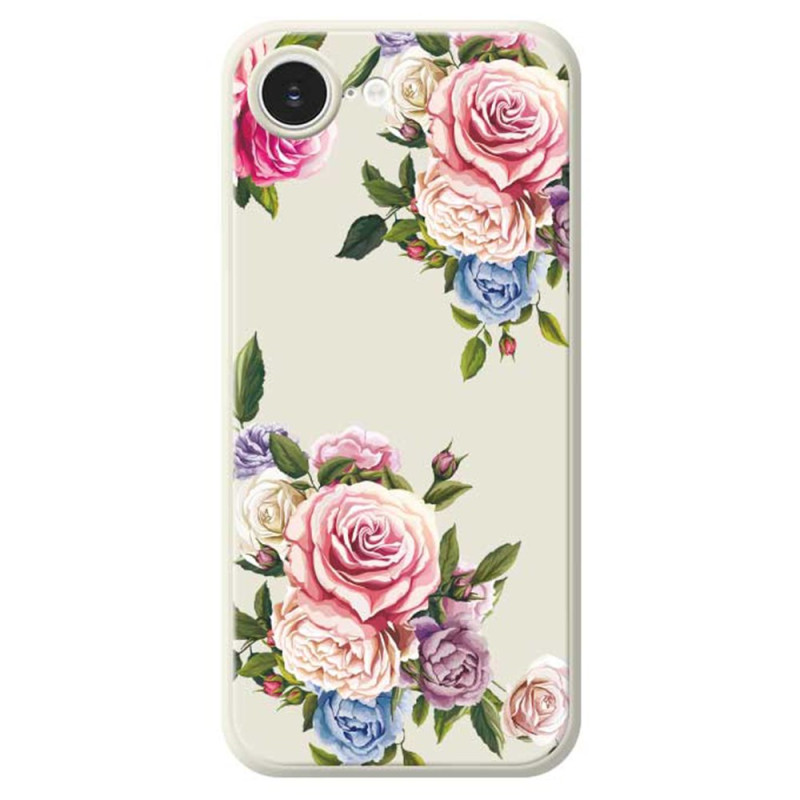 Suojakuori iPhone 17E / 16E Suorat reunukset Pionit