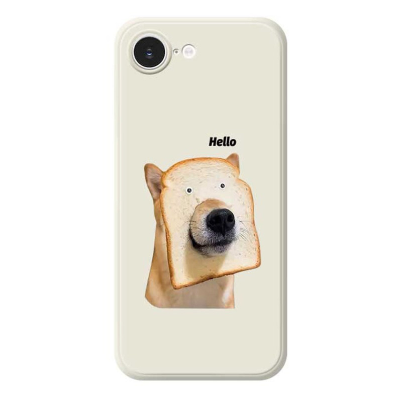 Suojakuori iPhone 17E / 16E Suora reuna Koira Motif Toast