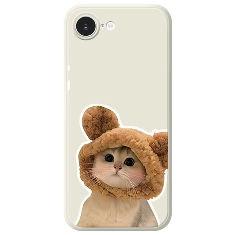 Suojakuori iPhone 17E / 16E Suora reuna Kissa ja hattu
