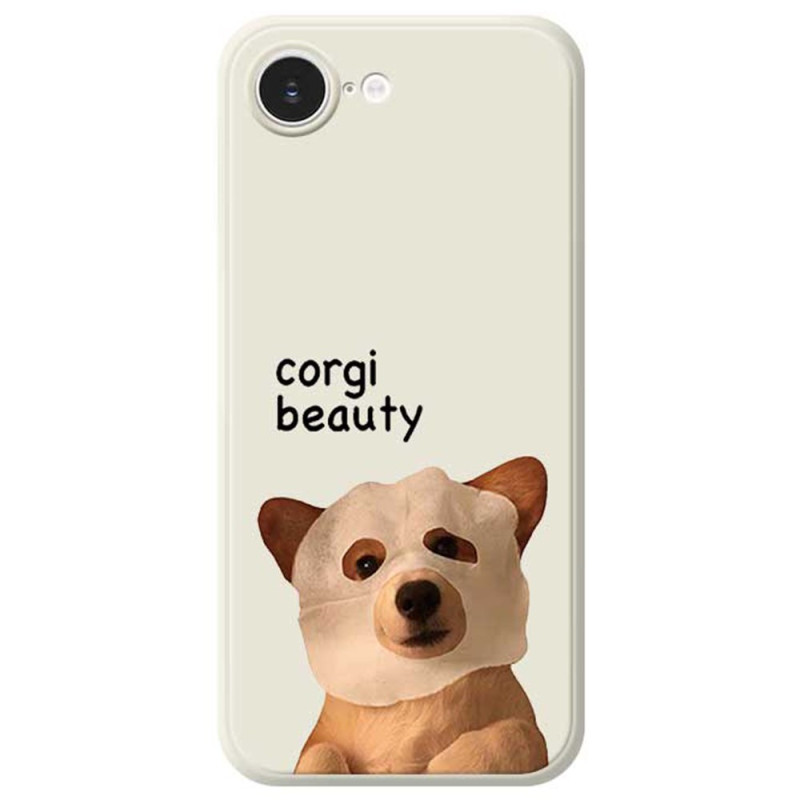 Suojakuori iPhone 17E / 16E Suora reuna Corgi Suloinen