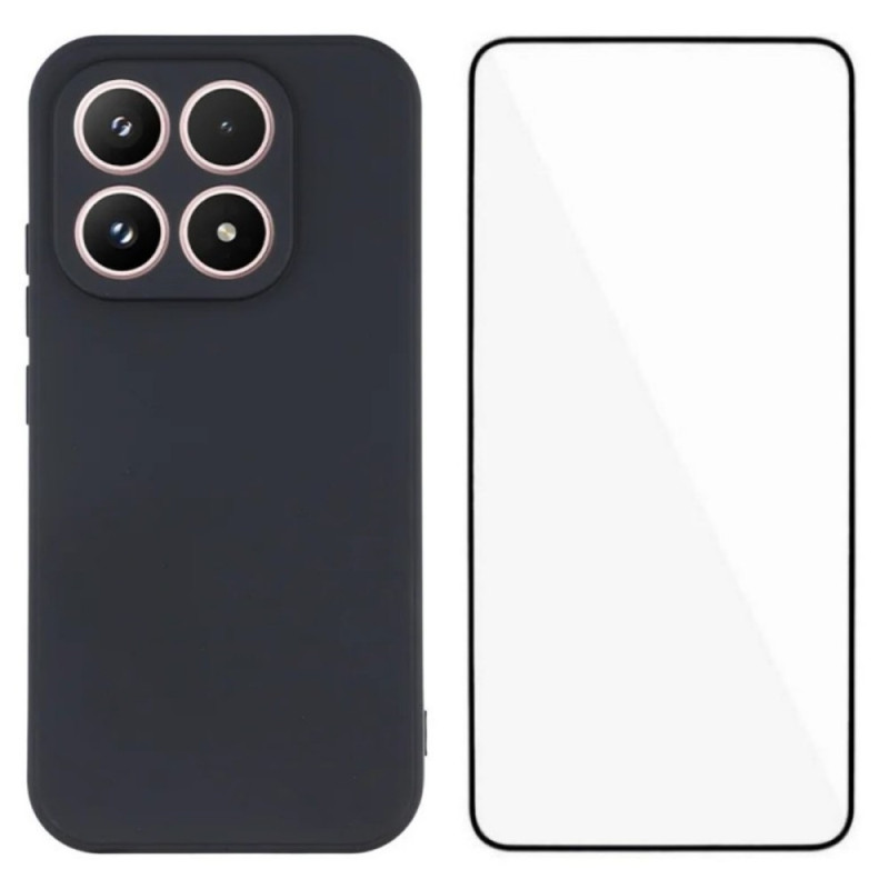 Xiaomi 17 Silikoni suojakuori näytönsuojuksella