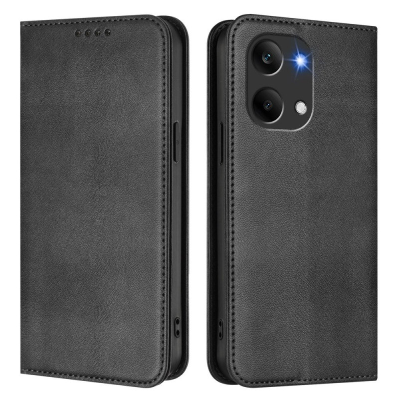 Flip Cover Poco X8 Pro Max 5G Texture Rétro Anti-RFID