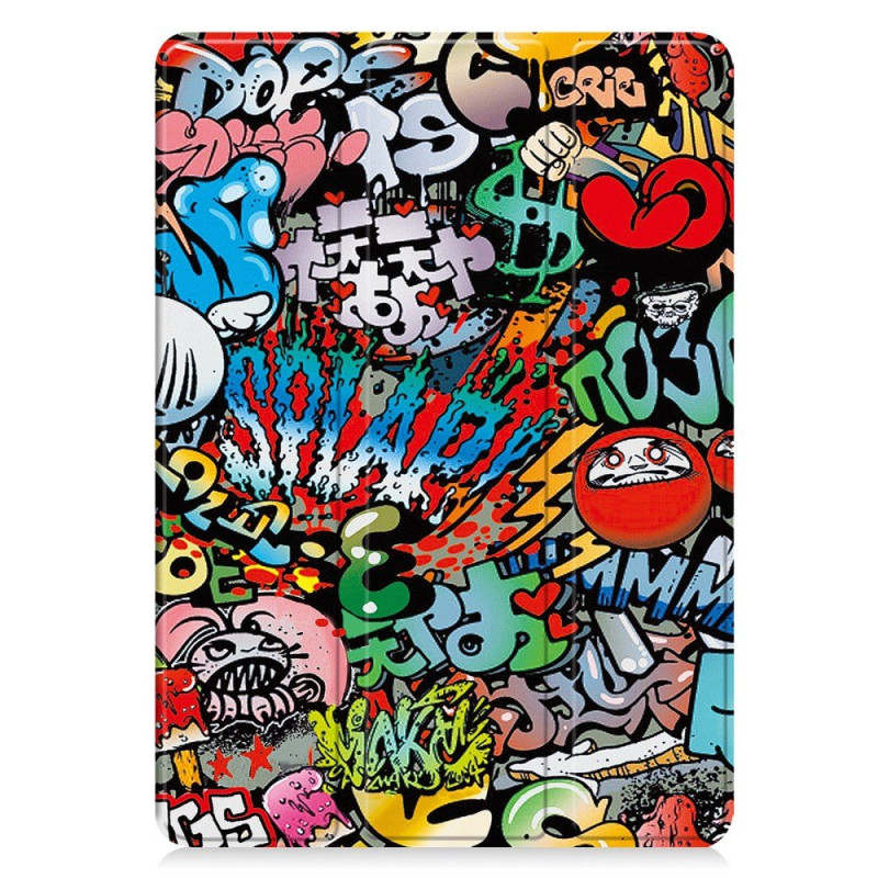 Smart Suojakuori Samsung Galaxy Tab A11 Plus / A9 Plus Stylus Suojakuori Graffiti kuvio
