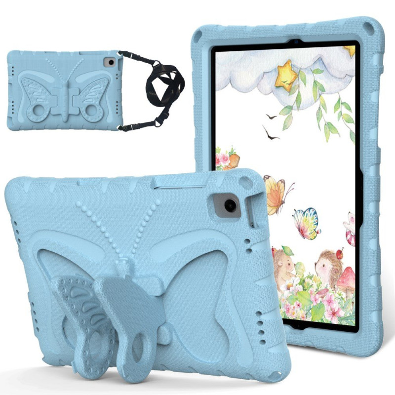 Samsung Galaxy Tab A11 Plus / A9 Plus Suojakuori Perhonen tuki ja olkahihna