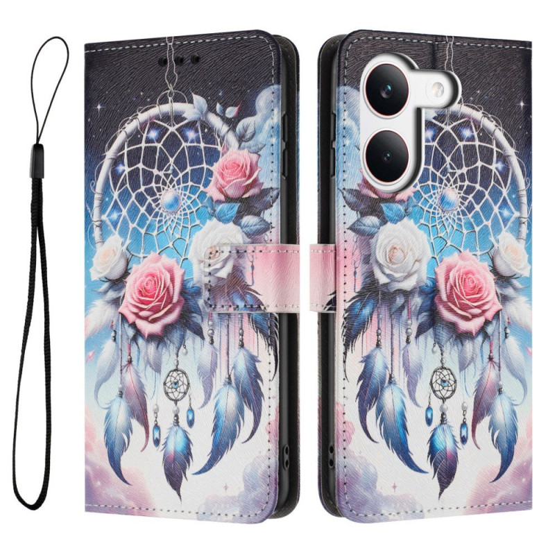 Kansi Poco X8 Pro 5G Dreamcatcher kukkakuvioitu (Unelmalintu)