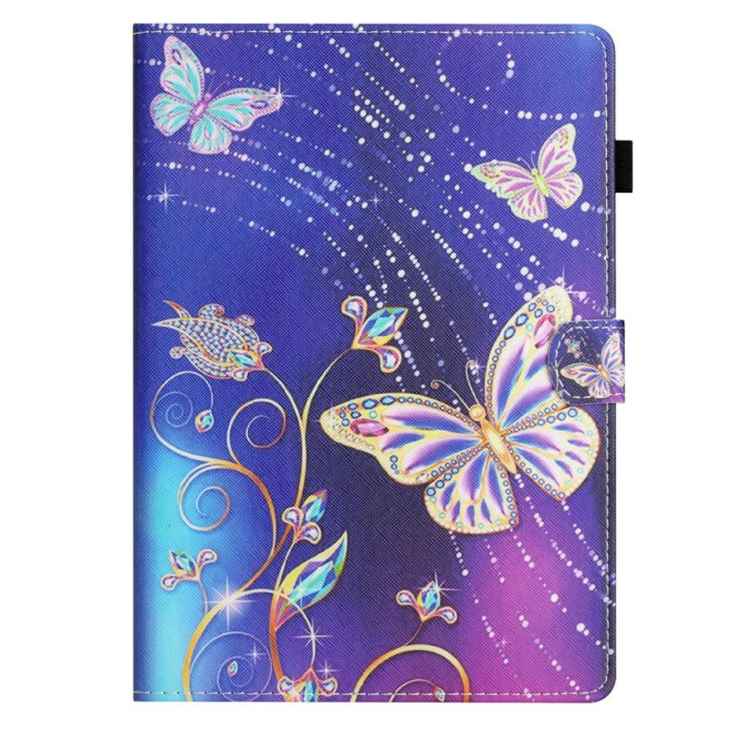 Samsung Galaxy Tab A 10.1 (2016) Suojakuori T580 / T585 - sininen perhonen - sininen perhonen