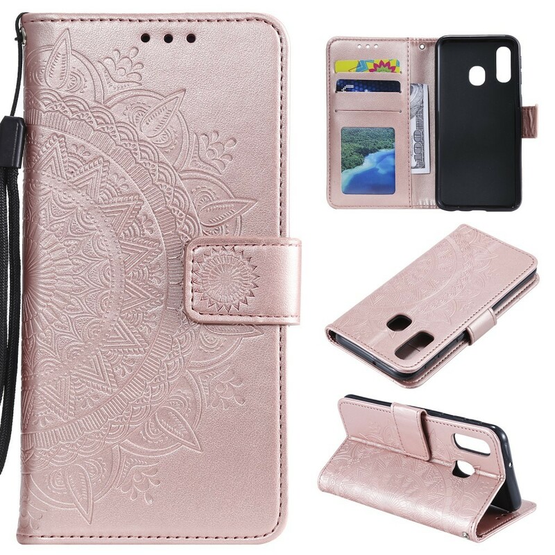 Samsung Galaxy A40 Mandala Sun Case Samsung Galaxy A40 Mandala Sun Case