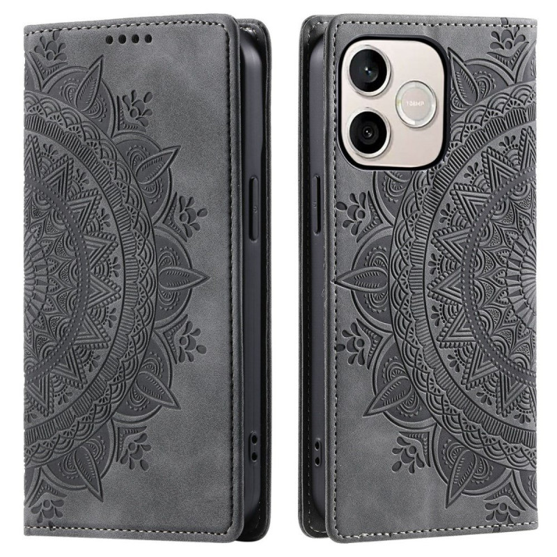 Flip Cover Honor 600 Lite Mokkanahka Effect Mandala