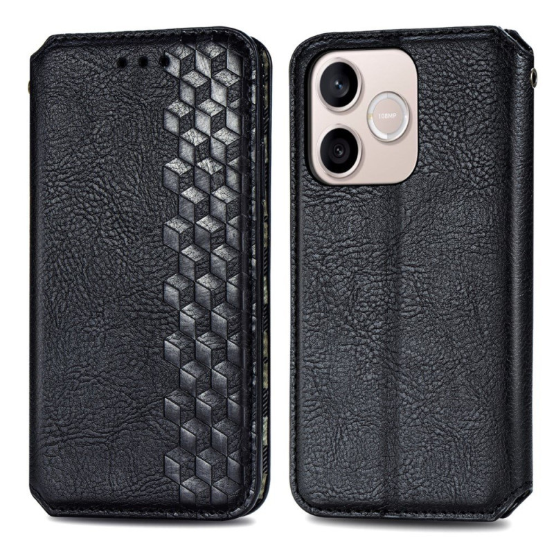 Flip Cover Honor 600 Lite mokkanahka Effect Vinoneliö