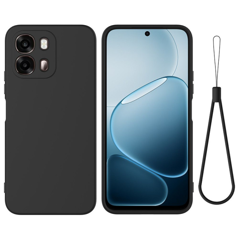 Oppo A6 5G Liquid Silikoni kantolenkki Suojakuori